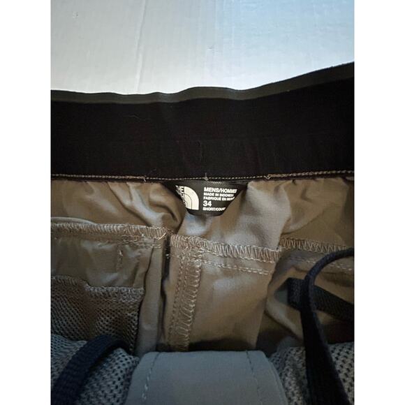 The North Face Pants Mens Size 34 Gray Hiking Stretch Drawstring Reinforced Knee - Picture 5 of 12